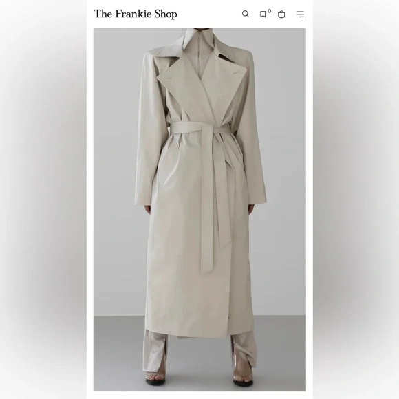 The Frankie Shop Marisol Box Shoulder Trench - Brand New With Tags (NWT) - Picture 8 of 9